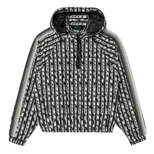 Front - Lacoste Womens/Ladies Hooded Oversized Track Jacket