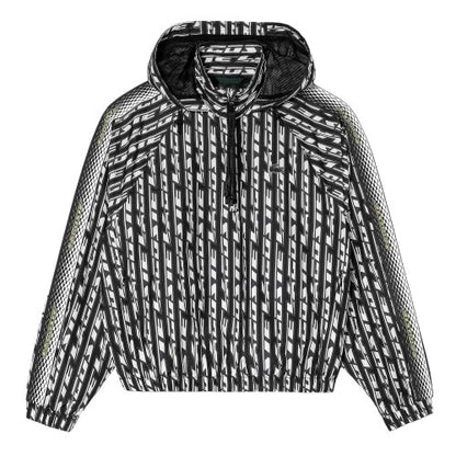 Front - Lacoste Womens/Ladies Hooded Oversized Track Jacket