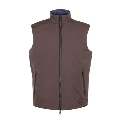 Front - Museum Mens Plain Reversible Sleeveless Gilet