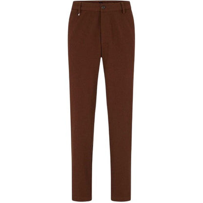 Front - Boss Mens Kane Logo Slim Trousers