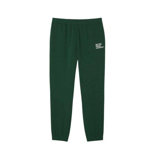 Front - Lacoste Mens Fleece Relaxed Fit Sweatpants
