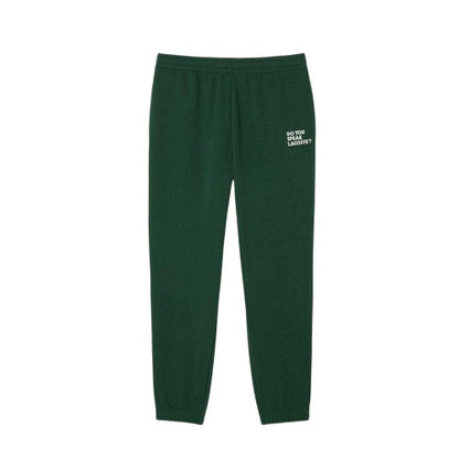 Front - Lacoste Mens Fleece Relaxed Fit Sweatpants