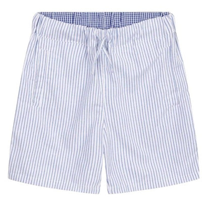 Front - Loungers Unisex Adult Organic Cotton Striped Lounge Shorts