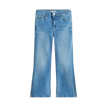 Front - Tommy Hilfiger Girls Flared Jeans