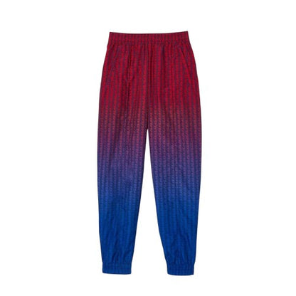 Front - Lacoste Womens/Ladies Geometric Pattern Slim Joggers