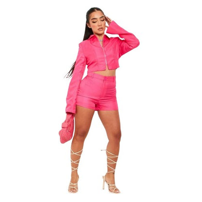 Front - Missy Empire Womens/Ladies Plain Tailored Shorts