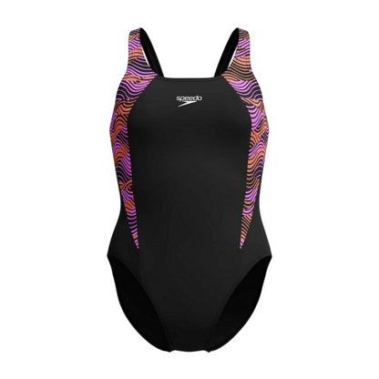 Front - Speedo Womens/Ladies Splice One Piece Swimsuit