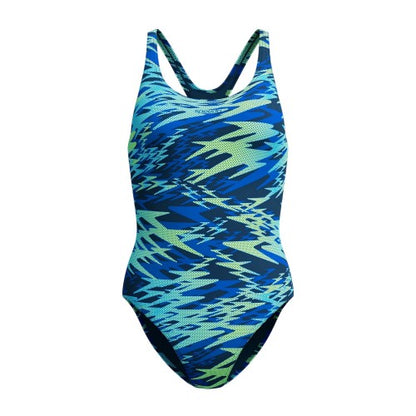 Front - Speedo Womens/Ladies Hyperboom Medalist One Piece Swimsuit