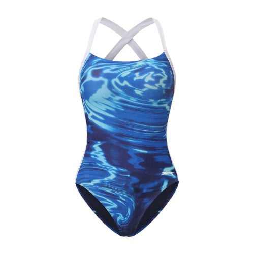 Front - Slazenger Womens/Ladies Tie Back One Piece Swimsuit