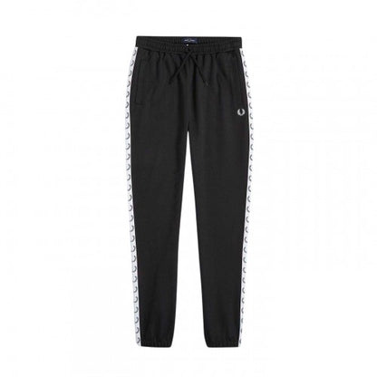 Front - Fred Perry Mens Taped Jogging Bottoms