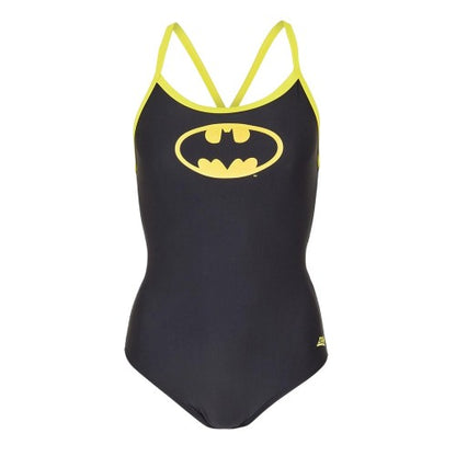 Front - Batman Womens/Ladies Sprintback One Piece Swimsuit