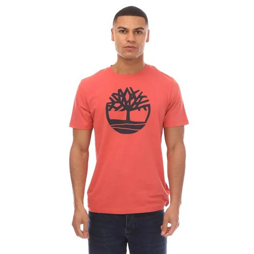 Front - Timberland Mens Kennebec River Tree Logo T-Shirt