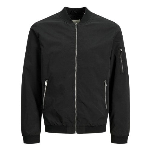 Front - Jack And Jones Mens Water Resistant Long-Sleeved Bomber Jacket