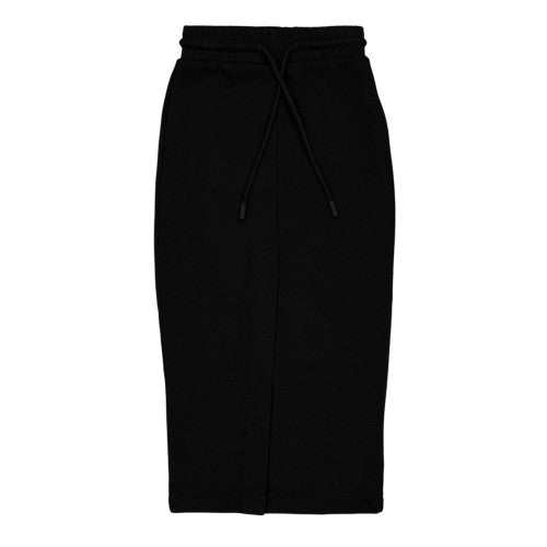 Front - Off White Womens/Ladies Textured Fleece Midi Skirt