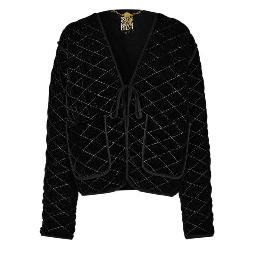 Front - Biba Womens/Ladies Sparkle Velour Jacket