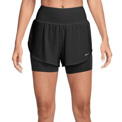 Front - Nike Womens/Ladies Tempo Dri-FIT 2 in 1 Running Shorts