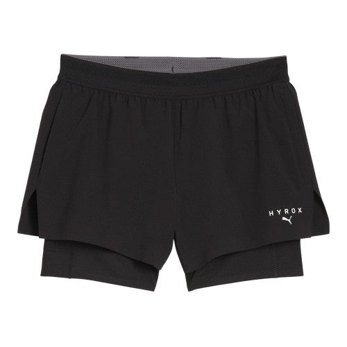 Front - Puma Mens Hyrox Performance 2 in 1 Running Shorts