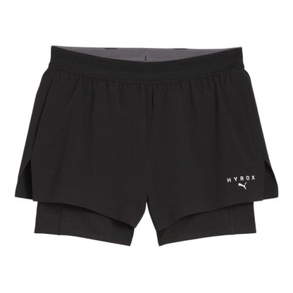 Front - Puma Mens Hyrox Performance 2 in 1 Running Shorts
