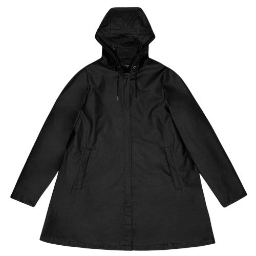 Front - Rains Womens/Ladies Hooded Loose Raincoat