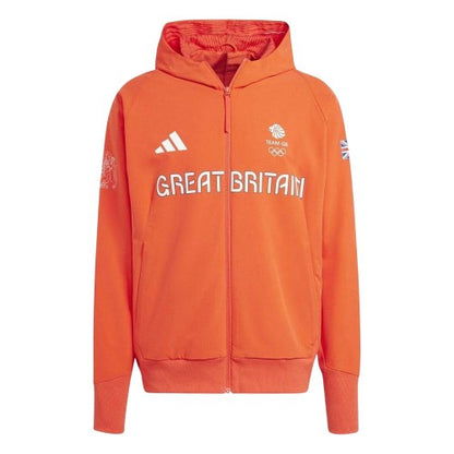 Front - Adidas Mens Z.N.E. Team GB Full Zip Hoodie