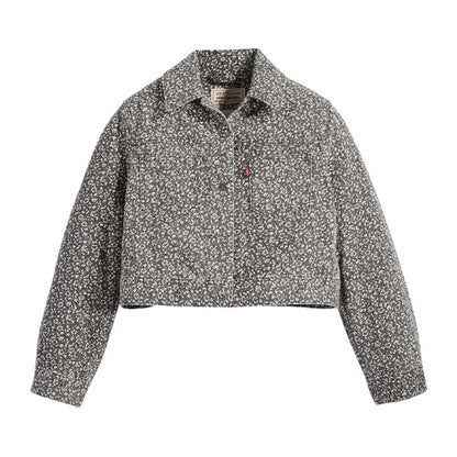 Front - Levis Womens/Ladies Wellthread Floral Denim Jacket