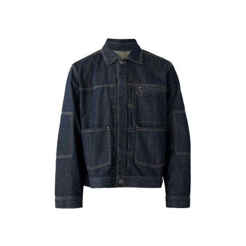 Front - The Ragged Priest Mens Control Relaxed Fit Denim Jacket