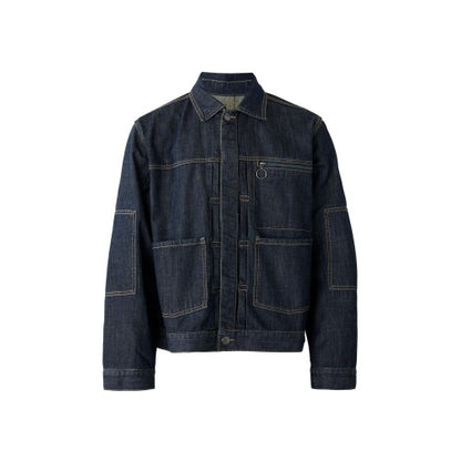 Front - The Ragged Priest Mens Control Relaxed Fit Denim Jacket