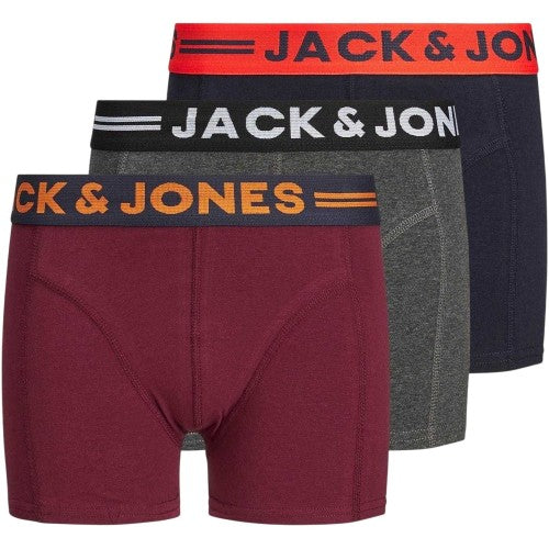 Front - Jack And Jones Boys Lichfield Briefs (Pack of 3)