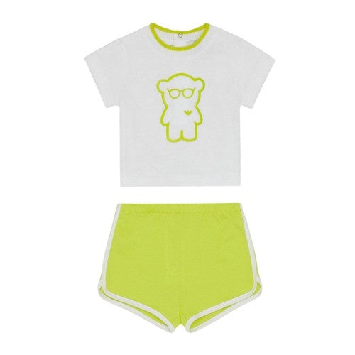 Front - Emporio Armani EA7 Baby Shirt And Shorts Set