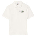 Front - Lacoste Mens Roland Garros Edition Terrycloth Relaxed Fit Polo Shirt