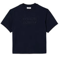 Front - Lacoste Womens/Ladies Embroidered Cotton Oversized Tennis T-Shirt