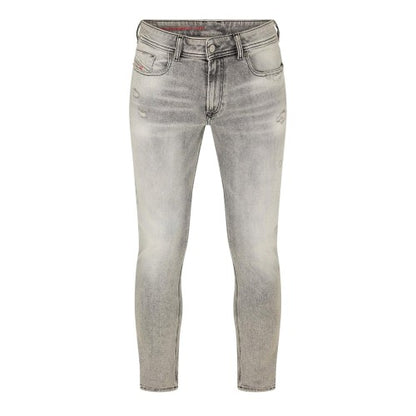 Front - Diesel Mens Denim 5 Pockets Straight Leg Jeans