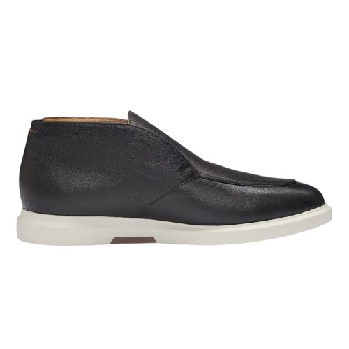 Front - Boss Mens Randy Leather High Top Trainers