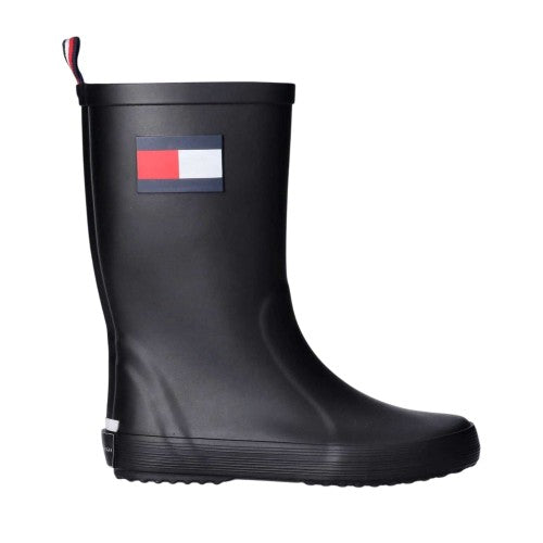 Front - Tommy Hilfiger Childrens/Kids Waterproof Rain Boots