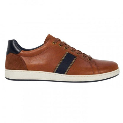Front - Dune London Mens Trint Canvas Trainers