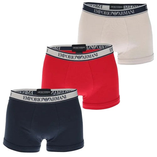 Front - Emporio Armani Mens Boxer Shorts (Pack of 3)