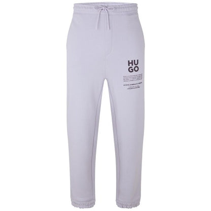 Front - Hugo Mens Dapurlonga Logo Relaxed Fit Joggers