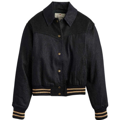 Front - Levis Womens/Ladies Lennox Snap-Front Varsity Jacket