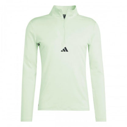 Front - Adidas Mens Quarter Zip Workout Track Top