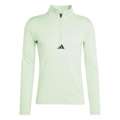 Front - Adidas Mens Quarter Zip Workout Track Top