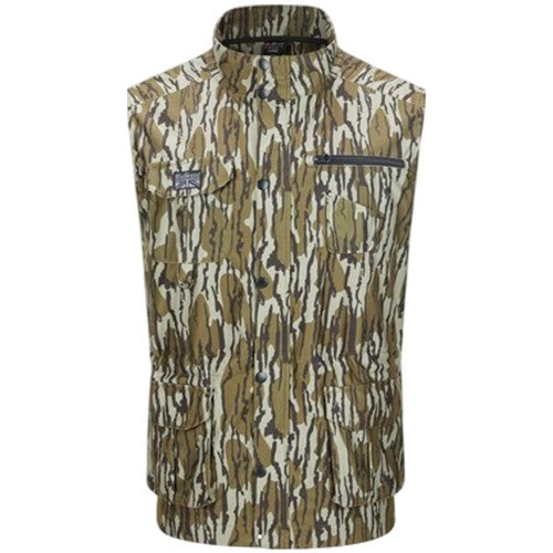 Front - Diem Mens Camo Multi Pocket Gilet