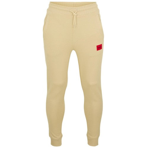 Front - Hugo Mens Fleece Logo Relaxed Fit Joggers