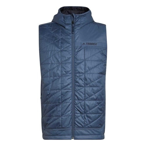 Front - Adidas Mens Patterned Quilted Gilet