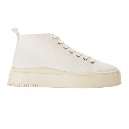 Front - Vagabond Shoemakers Womens/Ladies Canvas Flatform High Top Trainers