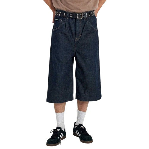 Front - The Ragged Priest Mens Rag Anchor Denim Shorts
