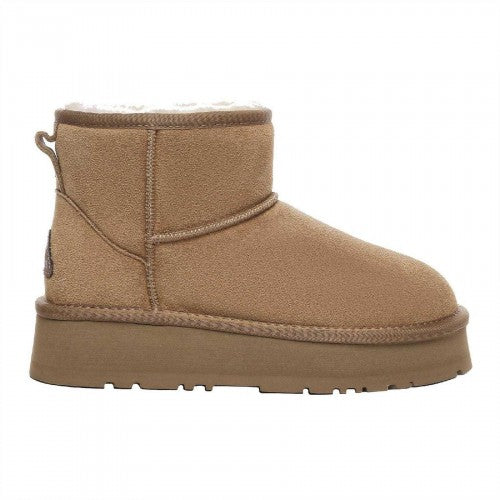 Front - EverAu Womens/Ladies Mini Classic Cow Suede Boots