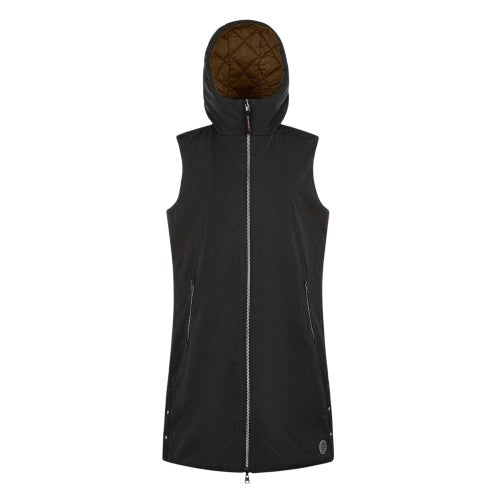 Front - Museum Womens/Ladies Hooded Reversible Gilet