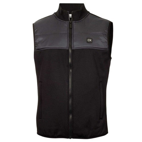 Front - Calvin Klein Mens Performance Hybrid Golf Gilet