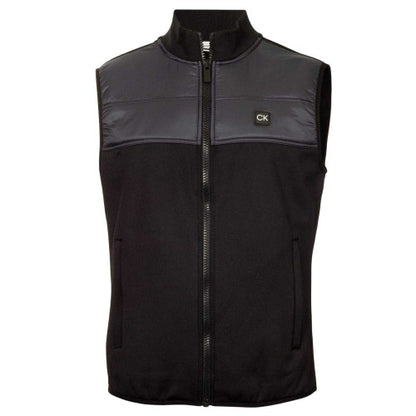 Front - Calvin Klein Mens Performance Hybrid Golf Gilet