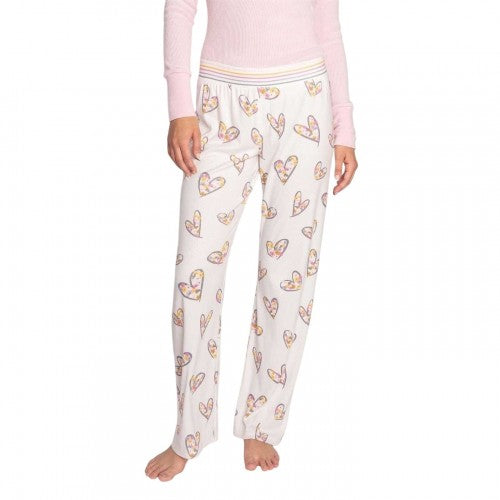 Front - PJ Salvage Womens/Ladies Hearts & Flowers Lounge Pants